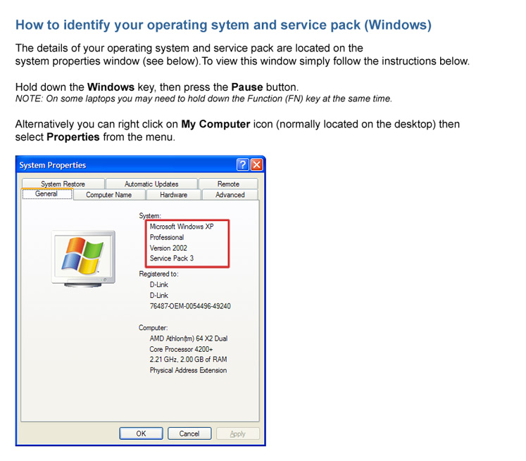 How To Check Operating System & Service Pack